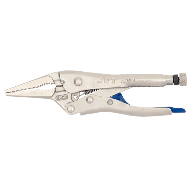 Long Nose Locking Pliers with Cutter – 6"