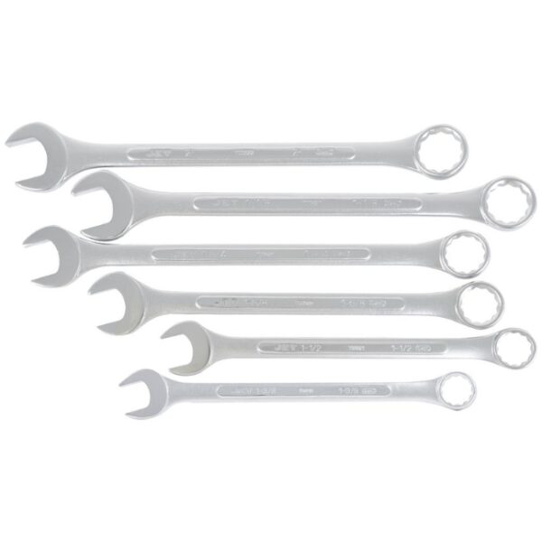 Jumbo Raised Panel Combination Wrench Set – SAE – 6 pc