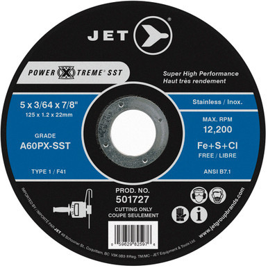 A46PX Power-Xtreme T1 Cut-Off Wheel – 7" x 1/16" x 7/8"