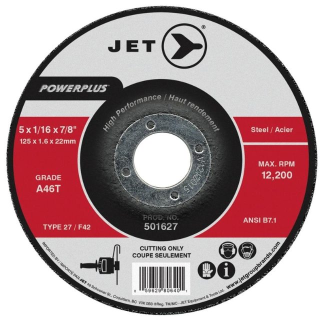 A46T PowerPlus T27 Cut-Off Wheels – 7" x 1/16'' x 7/8"