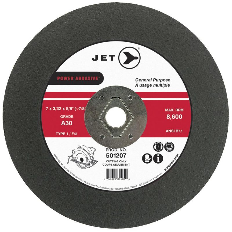 A30 Power Abrasive T1 Cut-Off Wheel – 7" x 3/32" x 5/8" (Diamond 7/8")