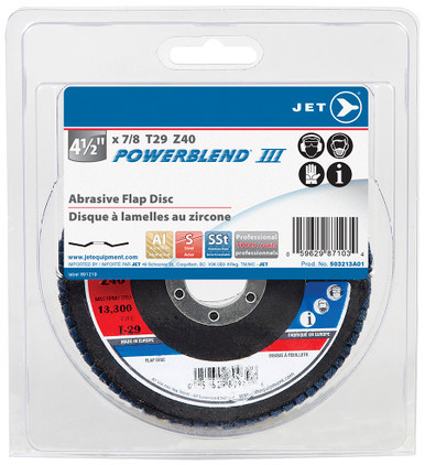 Z40 PowerBlend T29 Zirconia Flap Disc – 7" x 7/8"