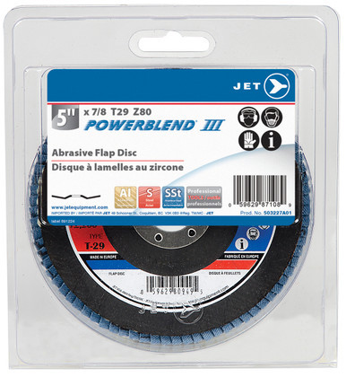 Z80 PowerBlend T29 Zirconia Flap Disc – 7" x 7/8"