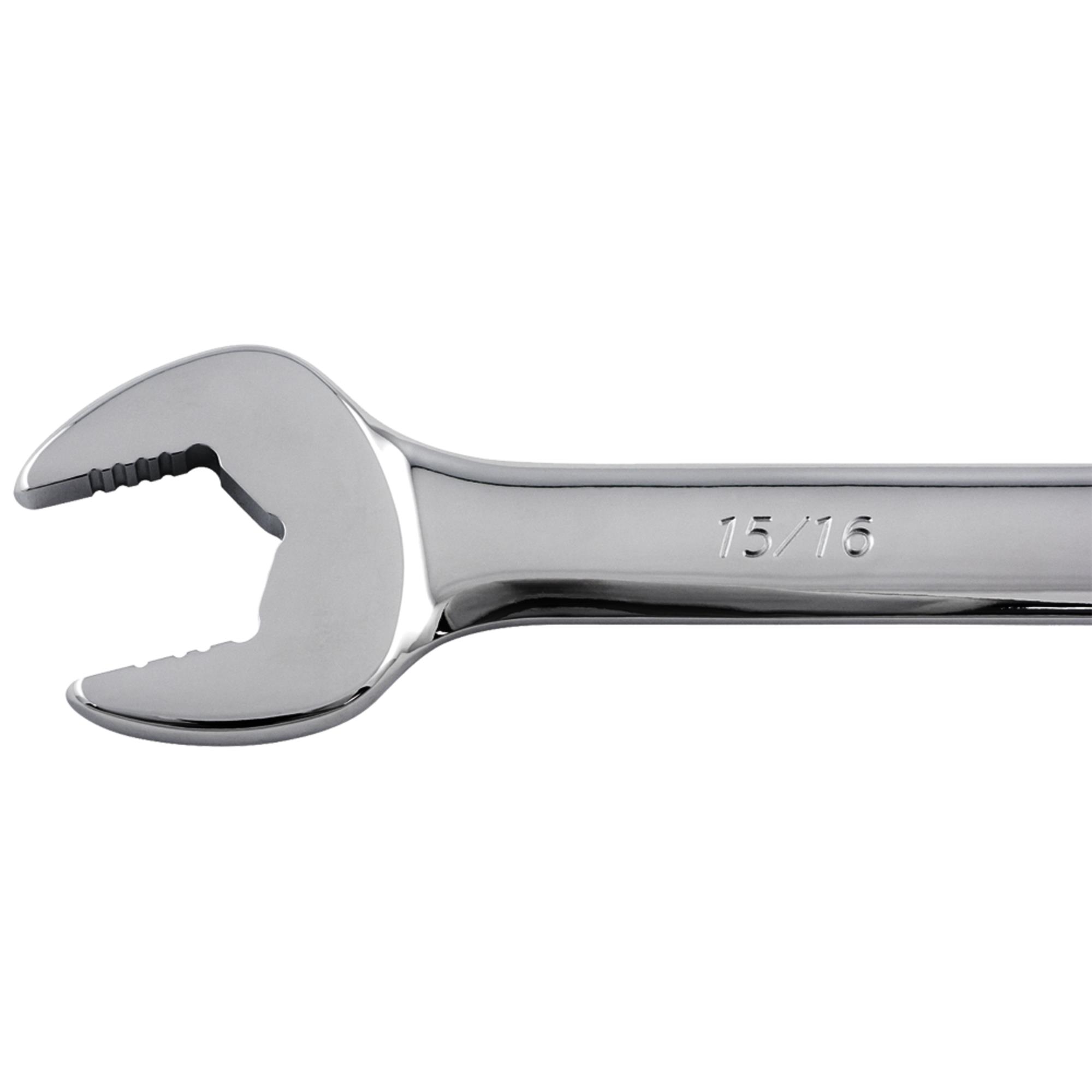 7/8" Fully Polished Long Pattern Combination Wrench