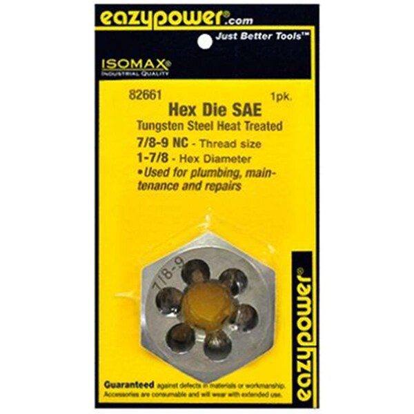 7/8"-9 NC Alloy Steel SAE Hex Dies (1-13/16" Hex)