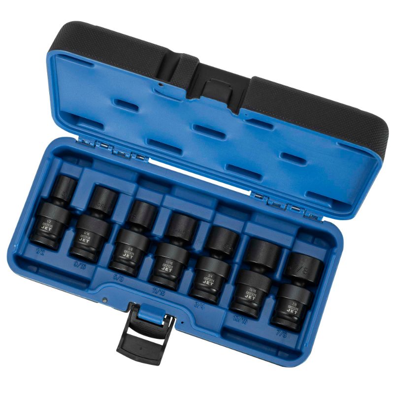 1/2" DR SAE Universal Impact Socket Set – 6 pt. – 7 pc
