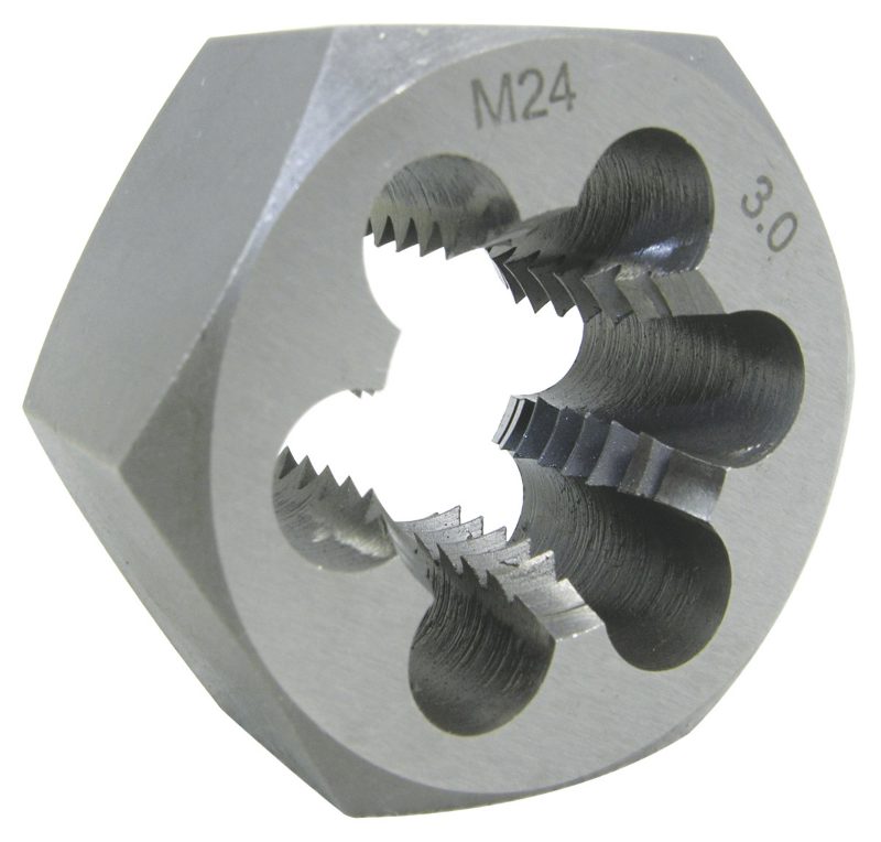 8mm-1.25 Alloy Steel Metric Hex Dies – 1" Hex