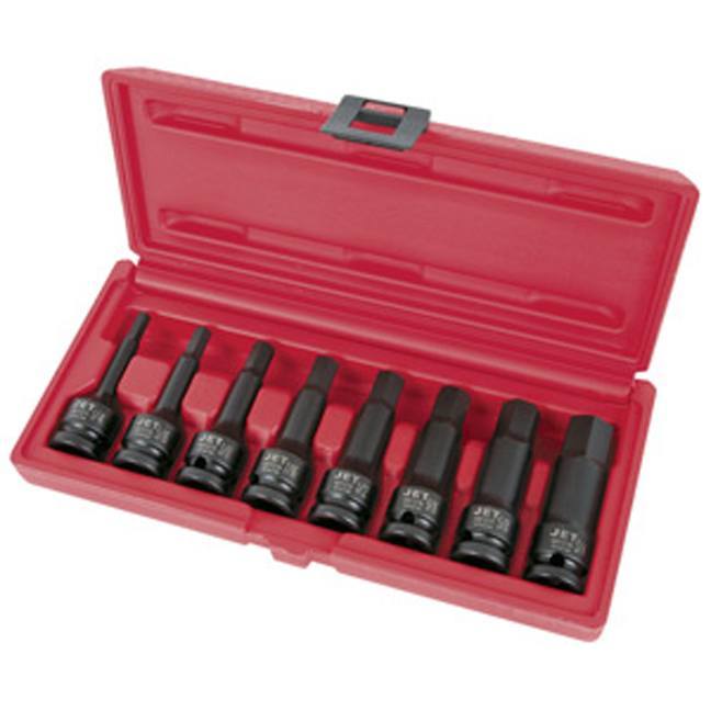 1/2" DR SAE Hex Bit Impact Socket Set – 8 pc