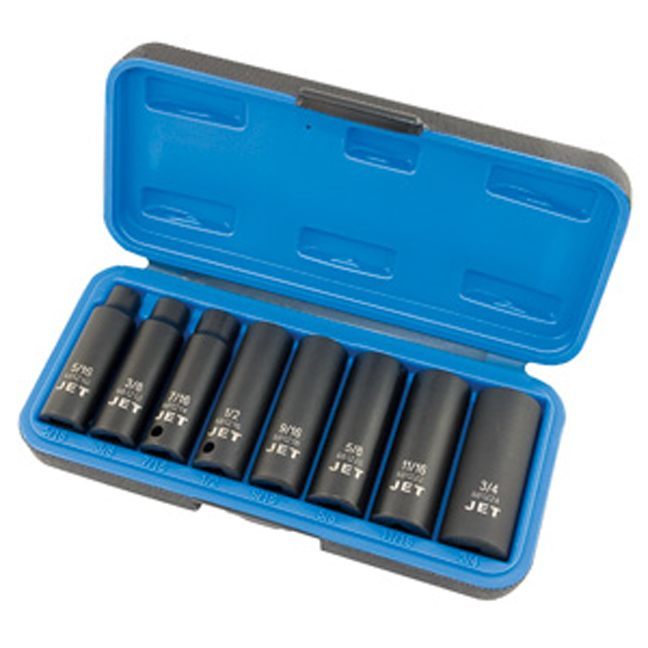 3/8" DR Deep SAE Socket Set – 6 Point – 8 pc