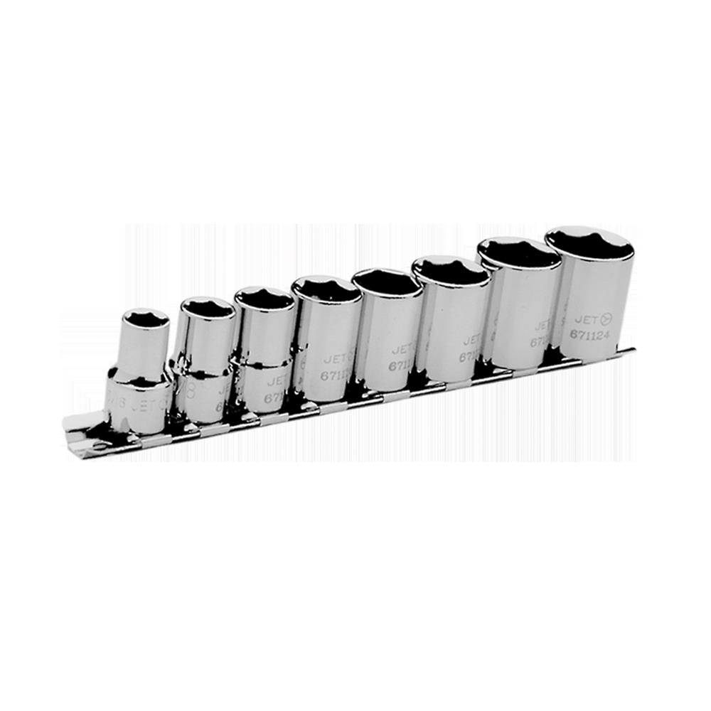 3/8" DR SAE Socket Set – 6 pt. – 8 pc
