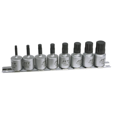 8 PC 3/8" Drive Triple Square Driver Bit Set