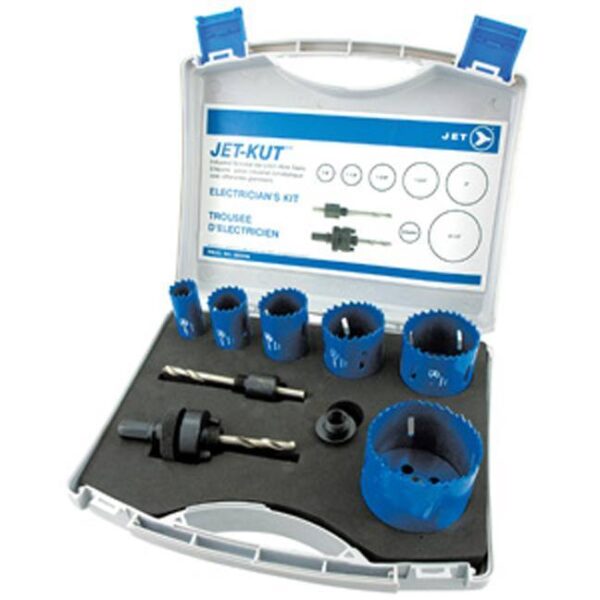 Electricians Starter Holesaw Kit – Premium 8 pc