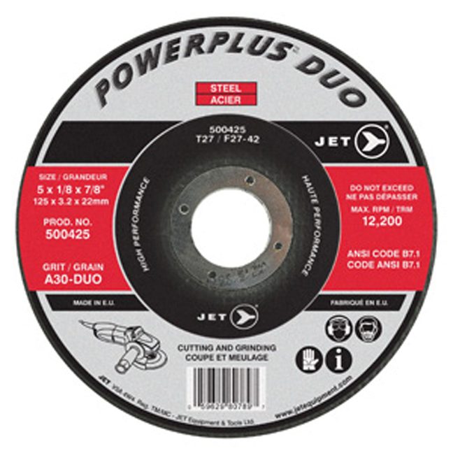 9 x 1/4 x 7/8 A24R POWERPLUS T27 Grinding Wheel