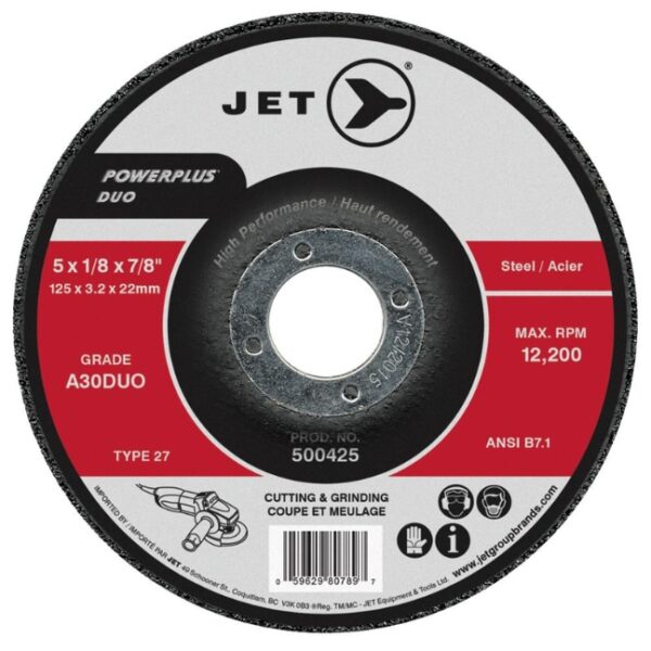 9 x 1/8 x 7/8 A30DUO Powerplus DUO T27 Cutting/Grinding Wheel
