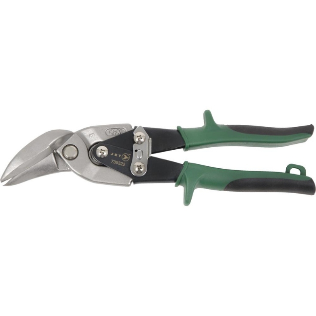 9-1/4" Right Cut Offset Aviation Snips – Super Heavy Duty