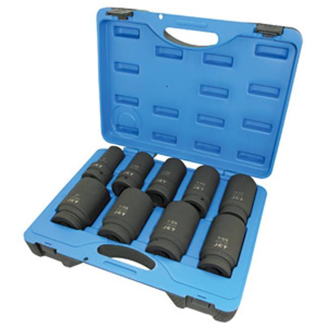 1" DR SAE Impact Socket Set – 6 pt. – 9 pc