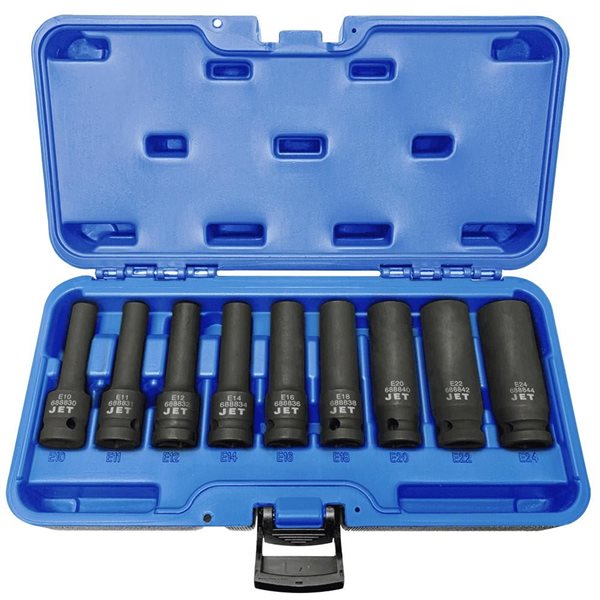 1/2" DR Deep External Torx® Socket Set – 9 pc