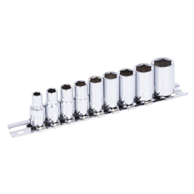 1/4" DR SAE Socket Set – 6 pt. – 9 pc