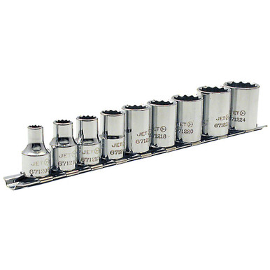 3/8" DR SAE Socket Set – 12 pt. – 9 pc