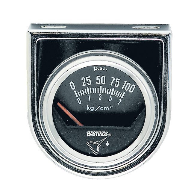 Chrome Series Electrical Oil Pressure Gauge Kit