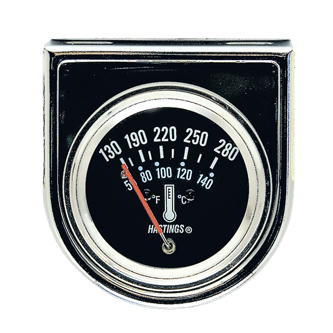 Chrome Series Mechanical Water Temperature Gauge Kit