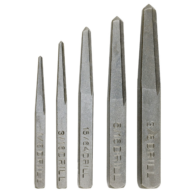 No-Drill Impact Driver Screw Extractor Set – 5 pc