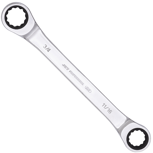 Ratcheting Double Box Wrench – SAE – 11/16” X 3/4"