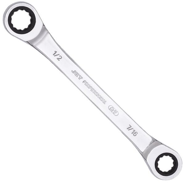 Ratcheting Double Box Wrench – SAE – 7/16” x 1/2"