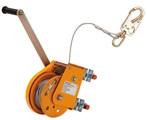 Confined Space Kit – Replacement 65' Man Winch with 3/16" (5 mm) Cable and Swivel Hook
