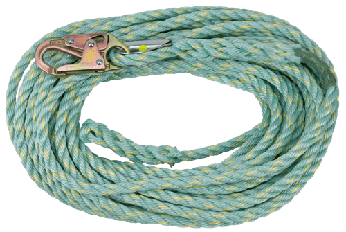 Vertical Lifeline – Snap Hook Anchor End/Back Splice Trailing End – 75' (22.9 m)