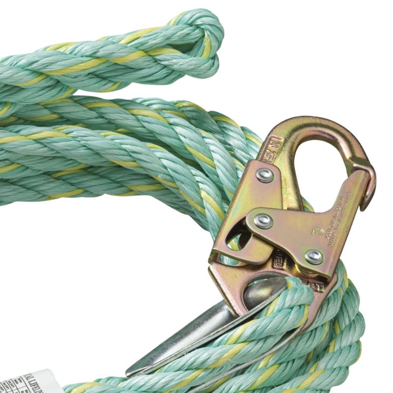 Vertical Lifeline – Snap Hook Anchor End/Back Splice Trailing End – 200' (61 m)