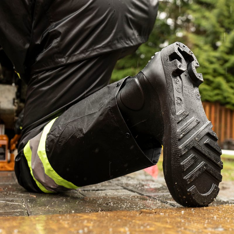 6" Leather Work Boot – Steel Toe/Plate – Black – 10.5