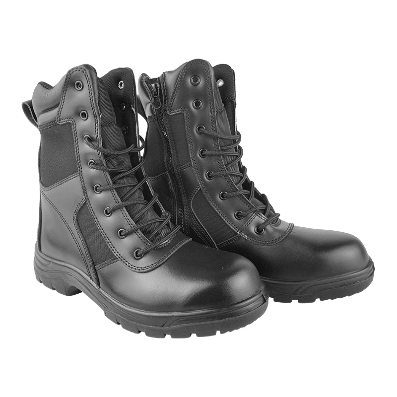 6" Leather Work Boot – Steel Toe/Plate – Black – 9