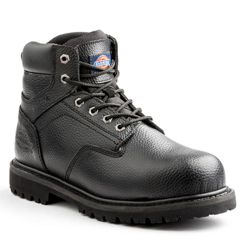 6" Leather Work Boot – Steel Toe/Plate – Black – 9.5