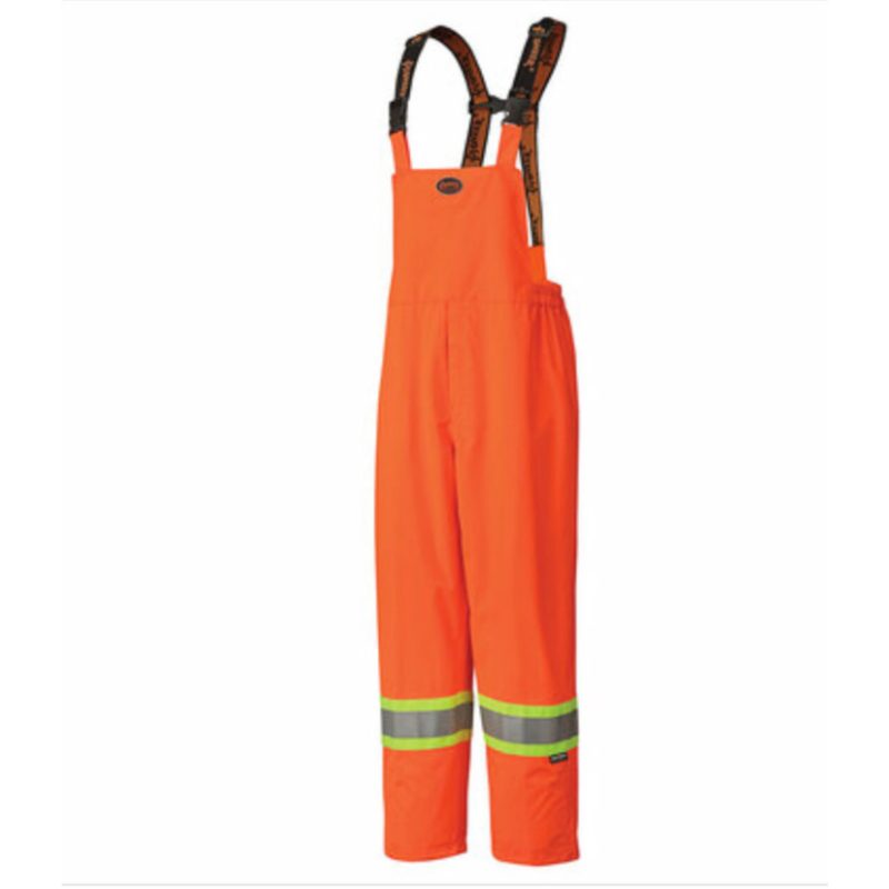 Hi-Vis FR Bib Pants – PU Stretch – Waterproof – Hi-Vis Orange – S