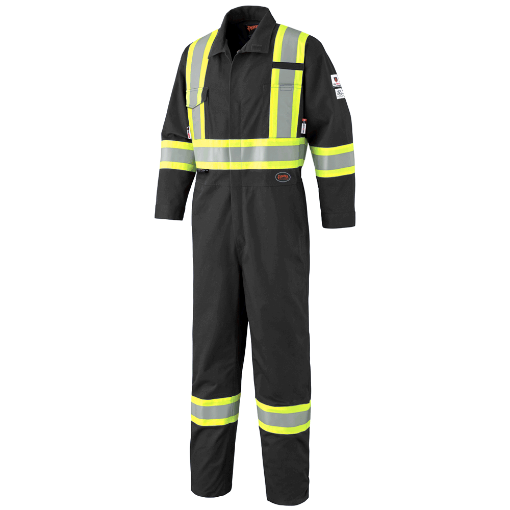 "The Rock" FR-Tech® Hi-Vis 88/12 7 oz FR/ARC-Rated Coveralls – Industrial-Wash Tough – Hi-Vis Orange – 56 Tall