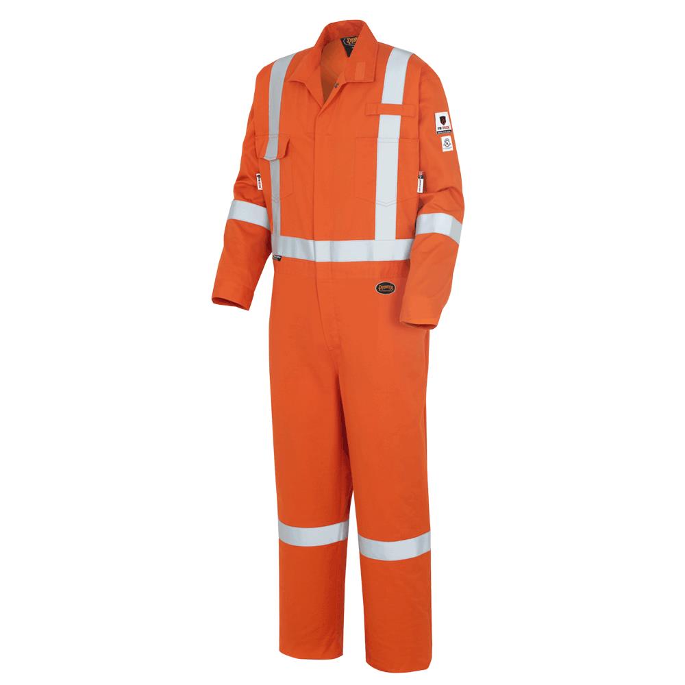 "The Rock" FR-Tech® Hi-Vis 88/12 7 oz FR/ARC-Rated Coveralls – Industrial-Wash Tough – Royal Blue – 62 Tall