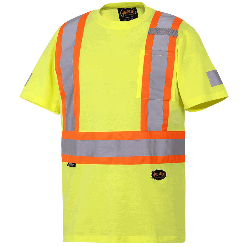 Hi-Vis 100% Cotton Safety T-Shirt – Hi-Vis Yellow/Green – 3XL