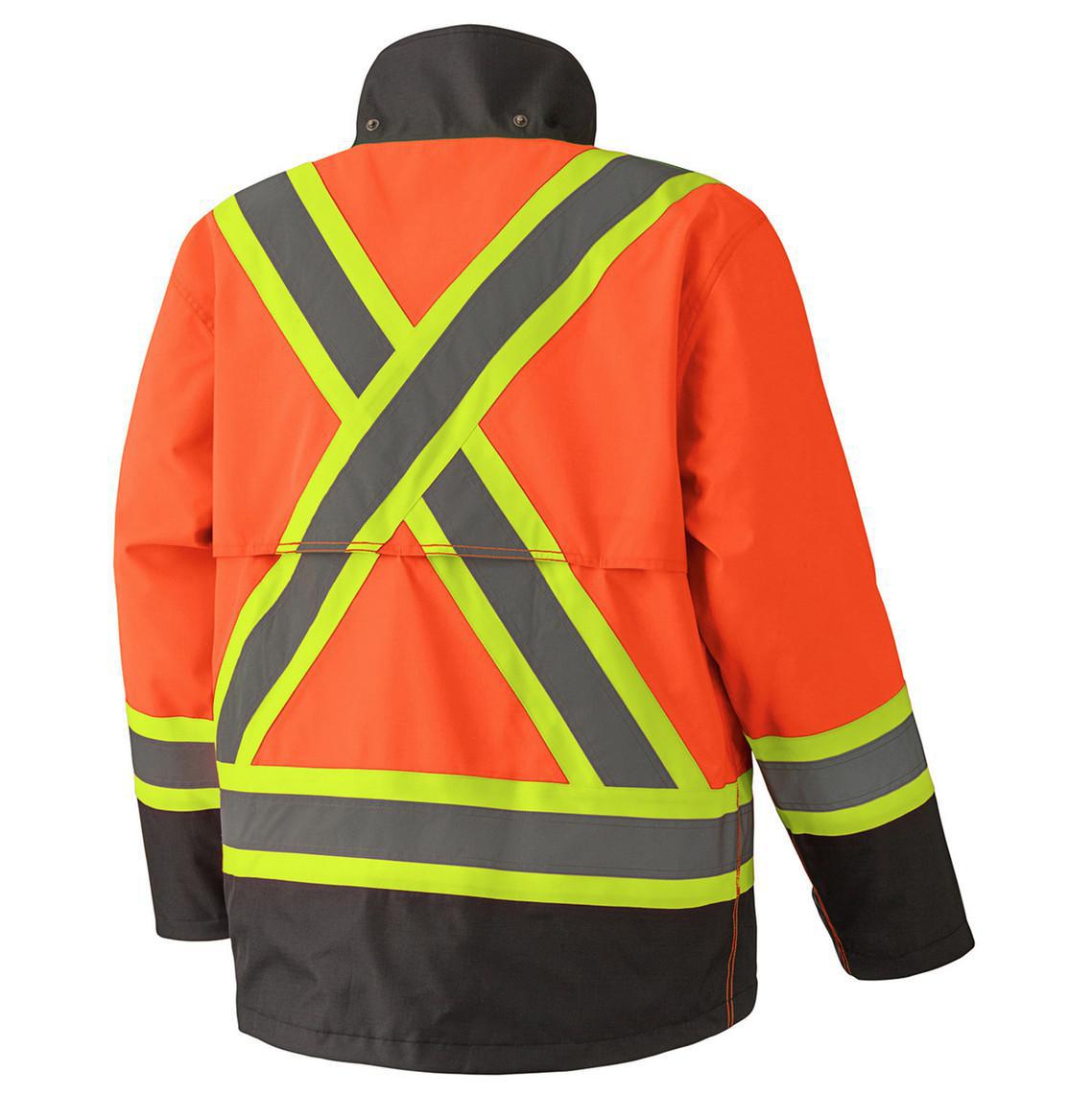 Defender® FR/ARC/Antistatic 300D Oxford Trilaminate Safety Jacket – Hi- Vis Orange – 5XL