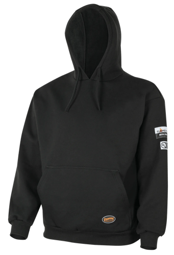 FR Heavyweight Cotton Hoodie – Pullover – Black – M