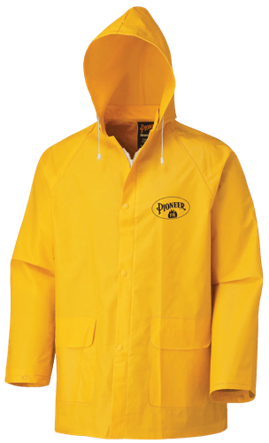 Flame-Resistant PVC Rain Suit – Waterproof – Yellow – XL