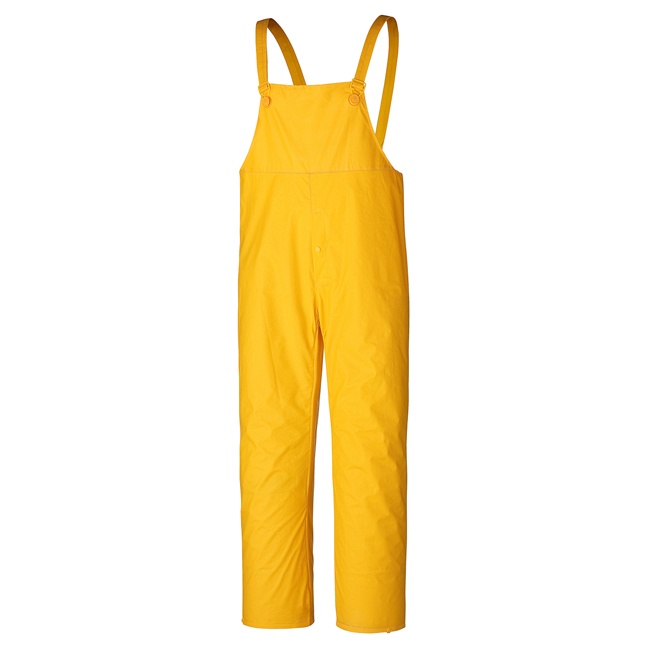 Flame-Resistant PVC Bib Pants – Waterproof – Yellow – 2XL