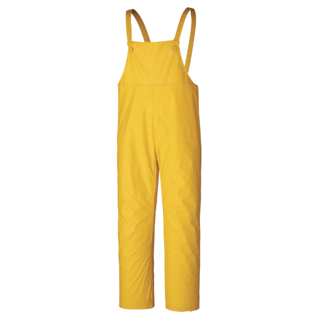 Flame-Resistant PVC Bib Pants – Waterproof – Yellow – 3XL