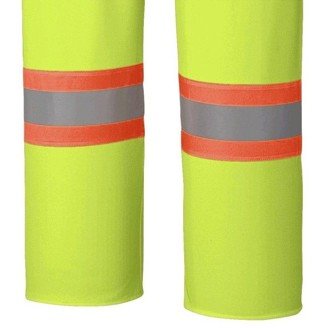 Flame-Resistant PVC Bib Pants – Waterproof – Yellow – XL