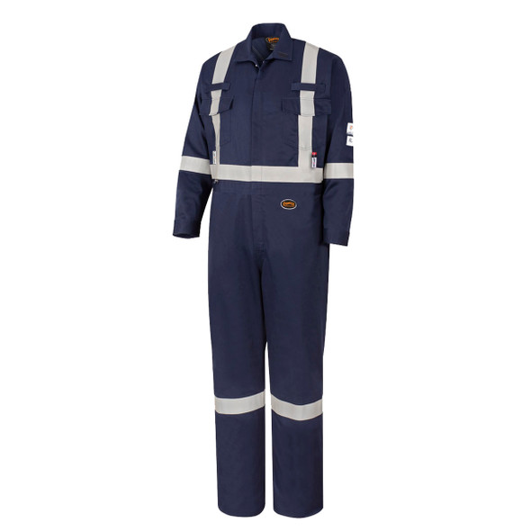 Flash-Gard® Hi-Vis Welding Coveralls – Dual-Hazard Arc Flash & Flash Fire Protection – Navy – 38