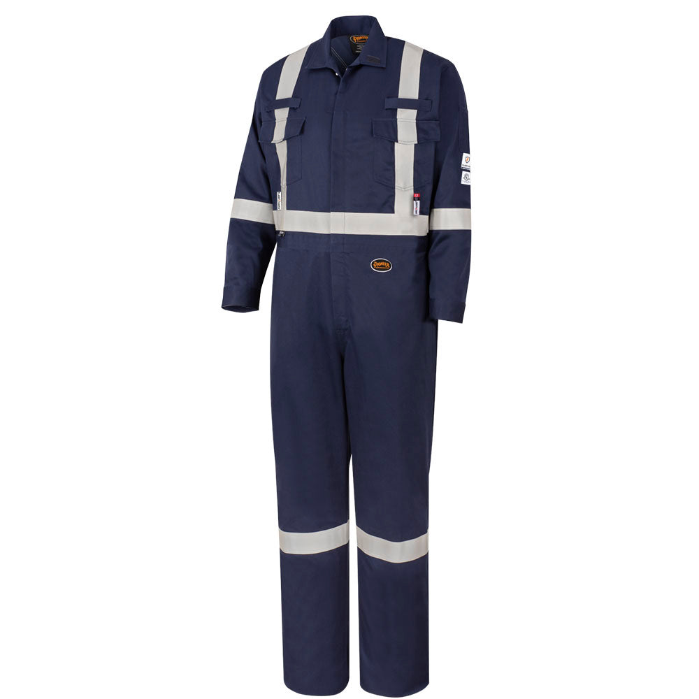 Flash-Gard® Hi-Vis Welding Coveralls – Dual-Hazard Arc Flash & Flash Fire Protection – Navy – 52
