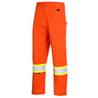 FR-Tech® Hi-Vis 88/12 7 oz FR/ARC-Rated Safety Pants – Hi-Vis Orange – 36x30