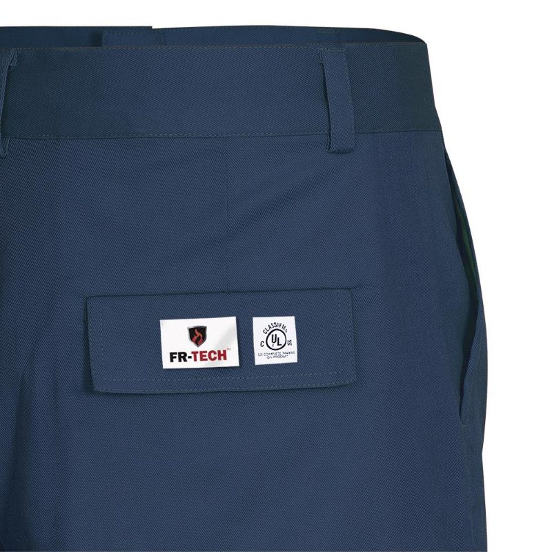 FR-Tech® 88/12 7 oz FR/Arc-Rated Safety Cargo Pants – Navy – 34x32