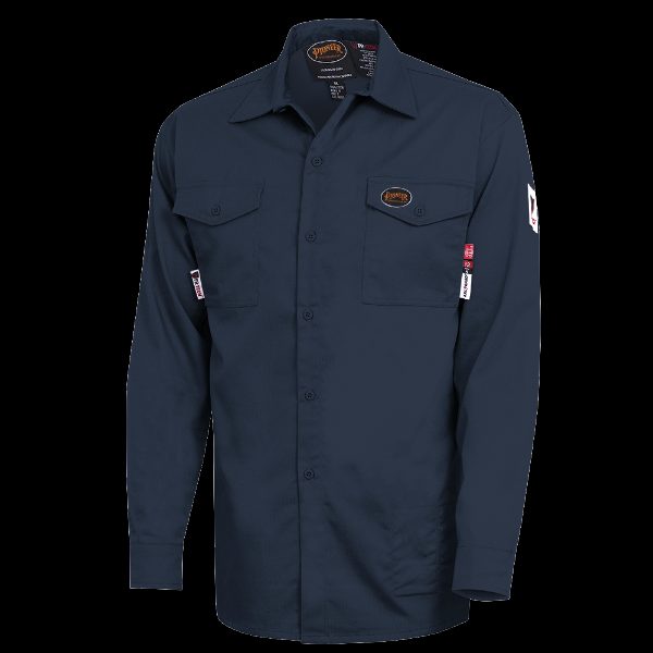FR-Tech® 88/12 7 oz FR/Arc-Rated Safety Shirt – Navy – 2XL