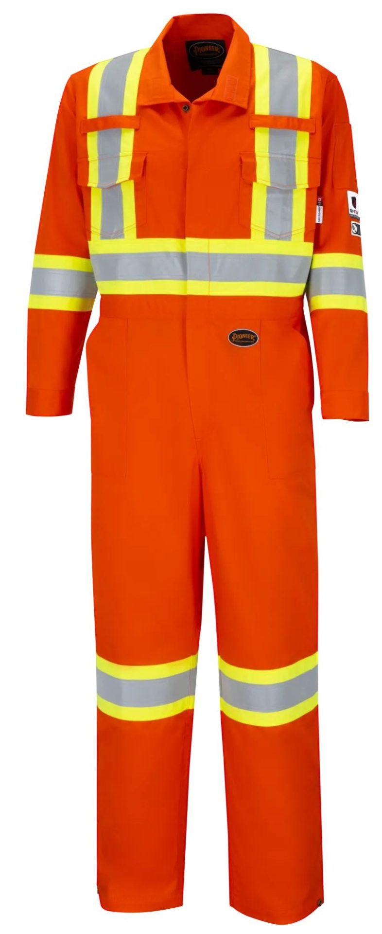 FR-Tech® Hi-Vis 88/12 7 oz FR/ARC-Rated Safety Coveralls – Zipper Closure – Hi-Vis Orange – 60